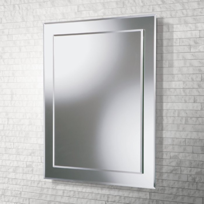 Close up product image of the HIB Emma Rectangular Layered Bathroom Mirror